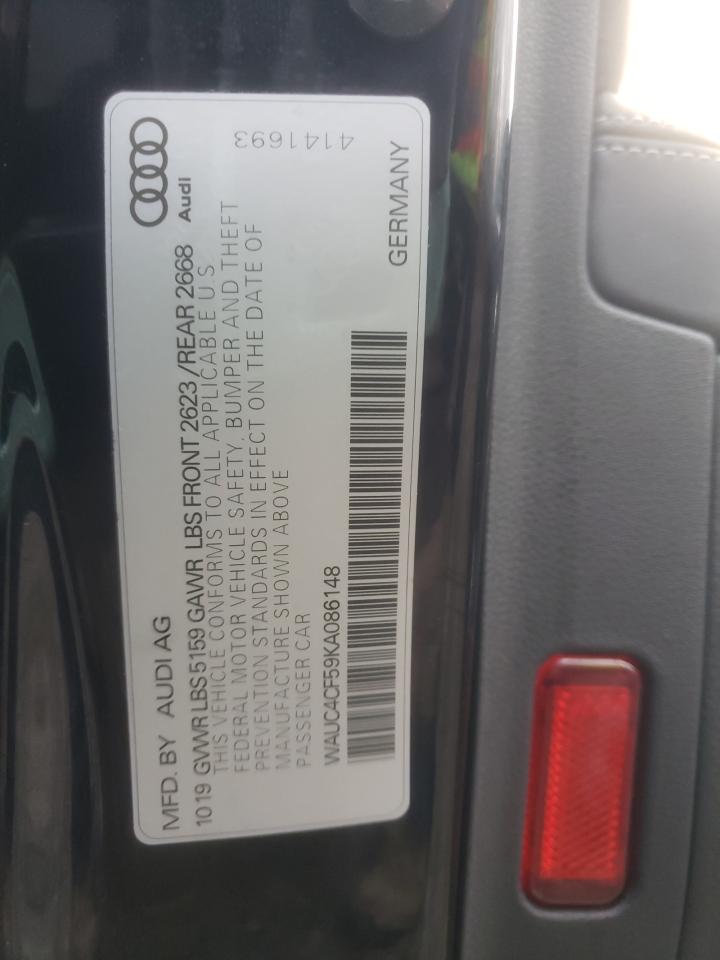 2019 Audi S5/rs5 VIN WAUC4CF59KA086148 photo 12