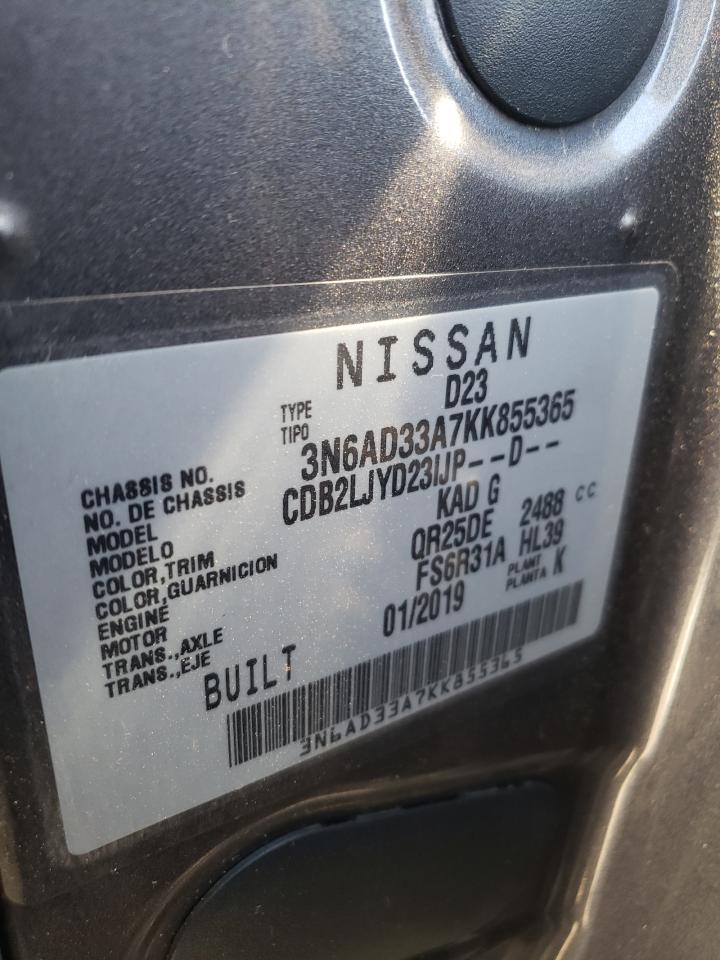 2019 Nissan Frontier VIN 3N6AD33A7KK855365 photo 12