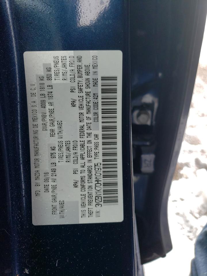2017 Mazda 3 VIN 3MZBN1K70HM101975 photo 12