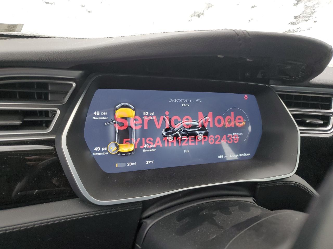 2014 TESLA Model s VIN 5YJSA1H12EFP62439 photo 9