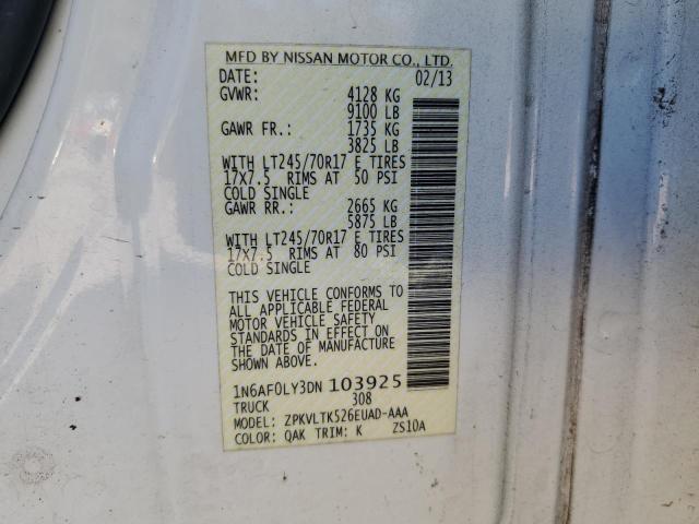 2013 NISSAN Nv 2500 VIN 1N6AF0LY3DN103925 photo 12