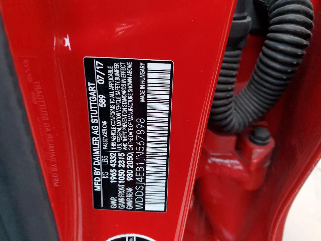 2018 MERCEDES-BENZ Cla-class VIN WDDSJ4EB1JN567898 photo 12