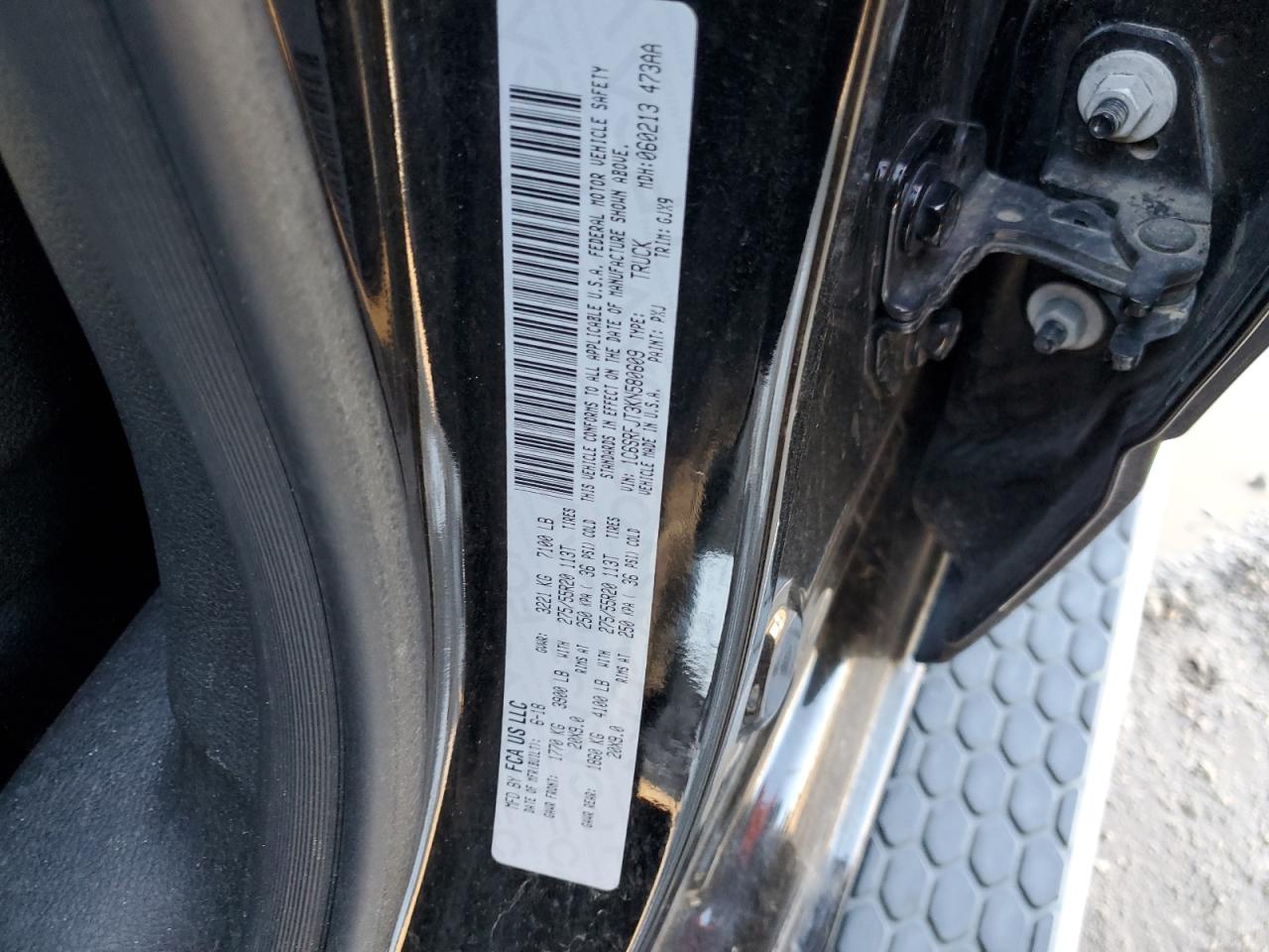 2019 RAM 1500 VIN 1C6SRFJT3KN580609 photo 12