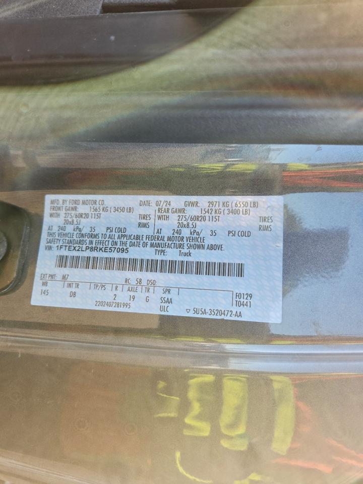 2024 FORD F150 stx VIN 1FTEX2LP8RKE57095 photo 12