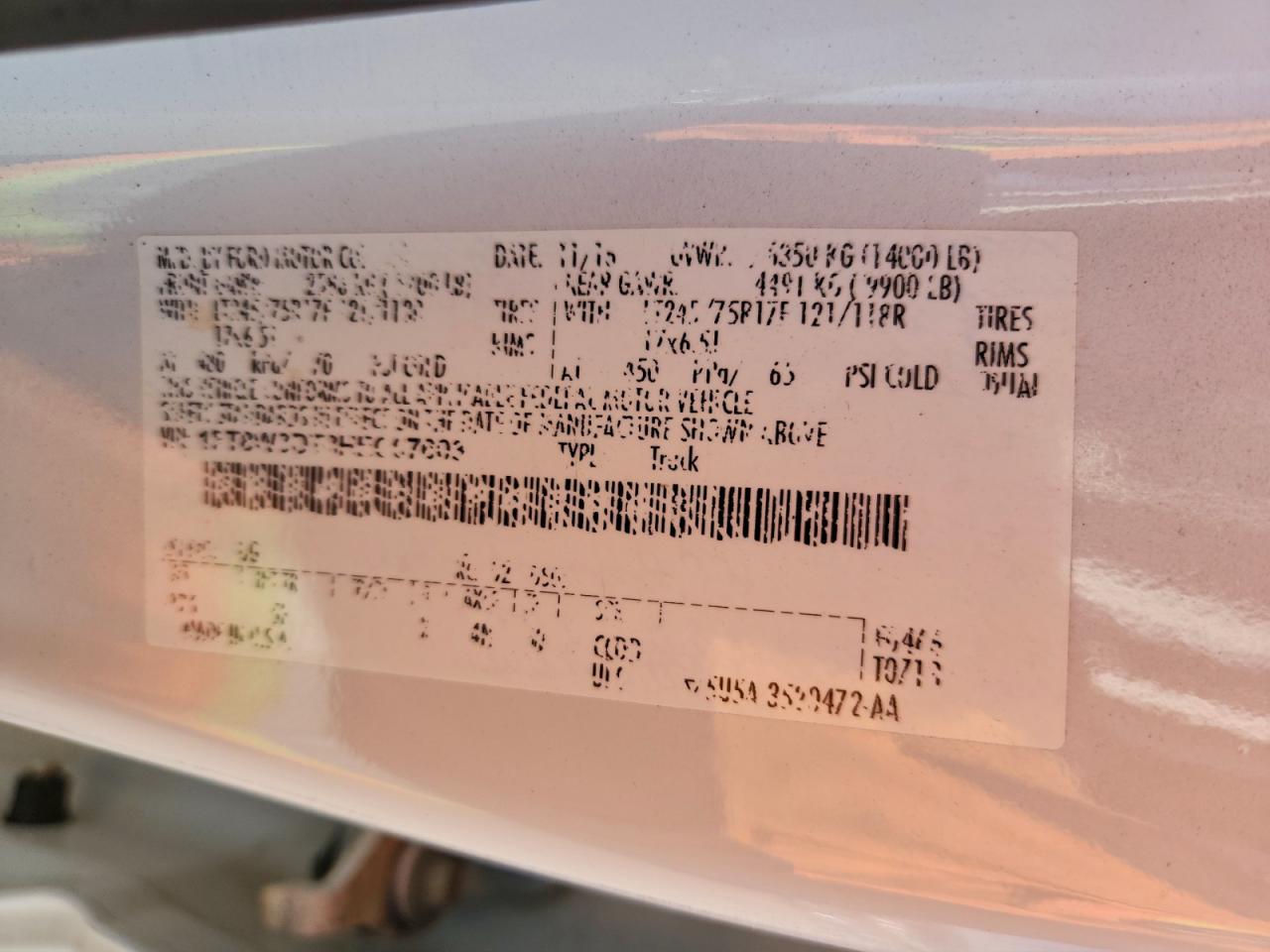 2017 Ford F350 VIN 1FT8W3DT3HEC07603 photo 12