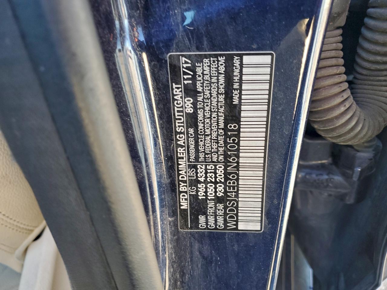 2018 Mercedes-Benz Cla-class VIN WDDSJ4EB6JN610518 photo 12