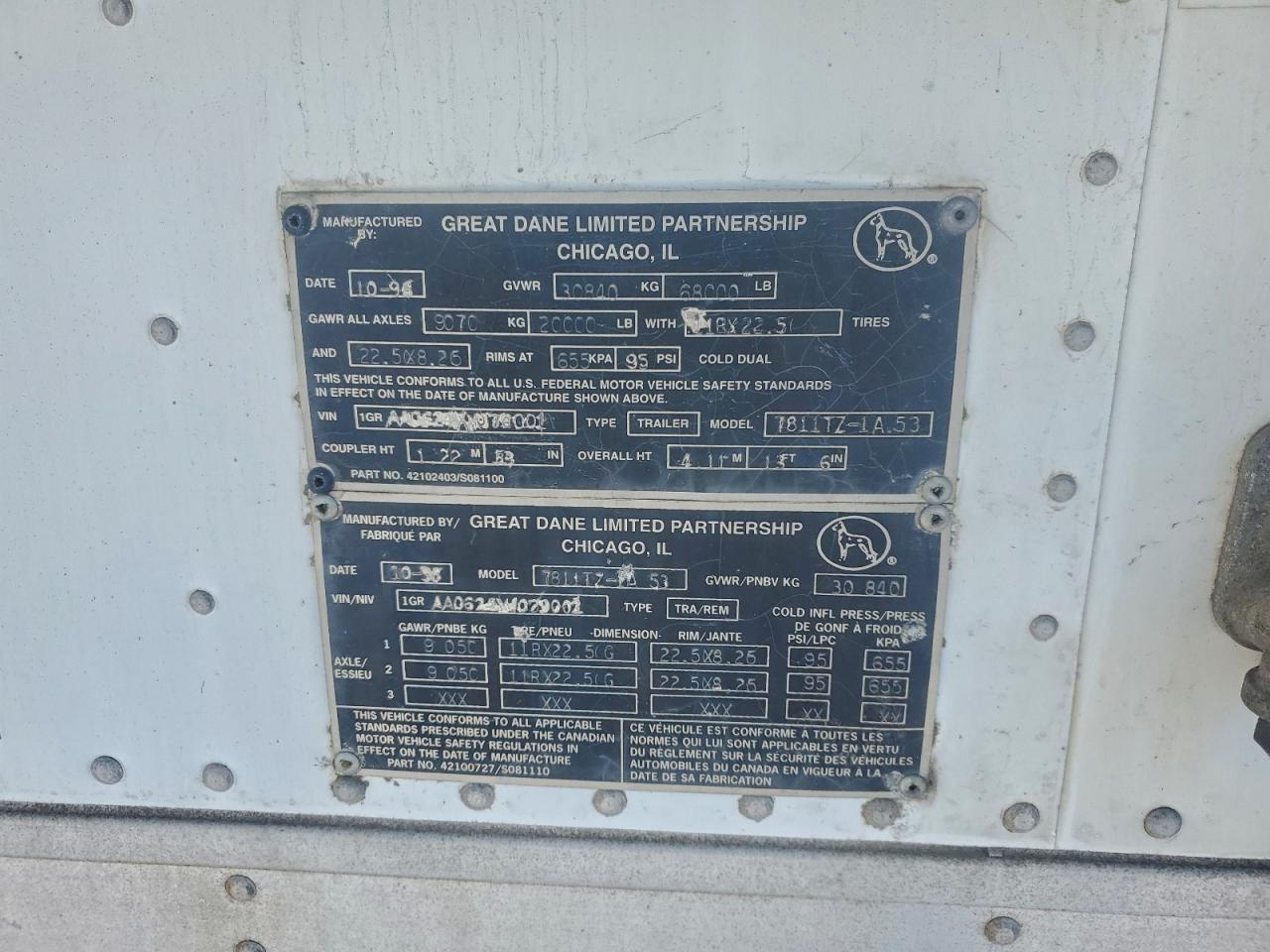 1997 GREAT All models VIN 1GRAA0624VW079001 photo 10