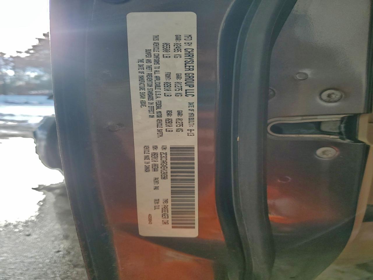 2014 Chrysler 300 VIN 2C3CCARGXEH120390 photo 12