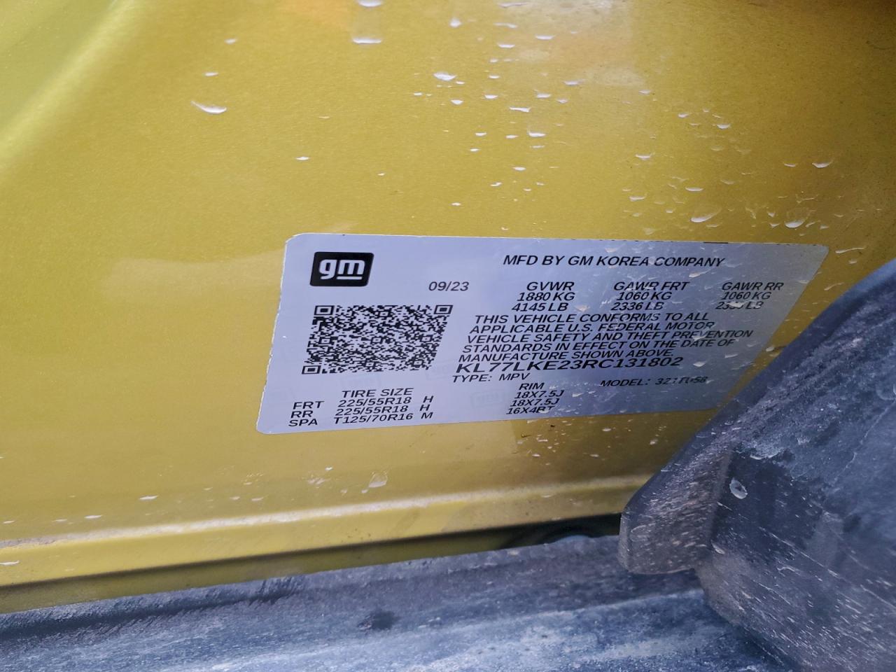 2024 Chevrolet Trax activ VIN KL77LKE23RC131802 photo 12