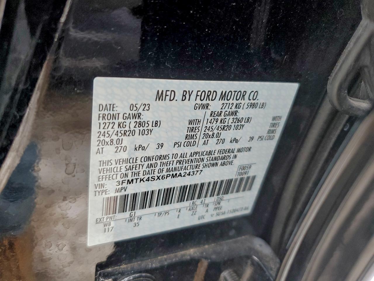 2023 Ford Mustang VIN 3FMTK4SX6PMA24377 photo 12