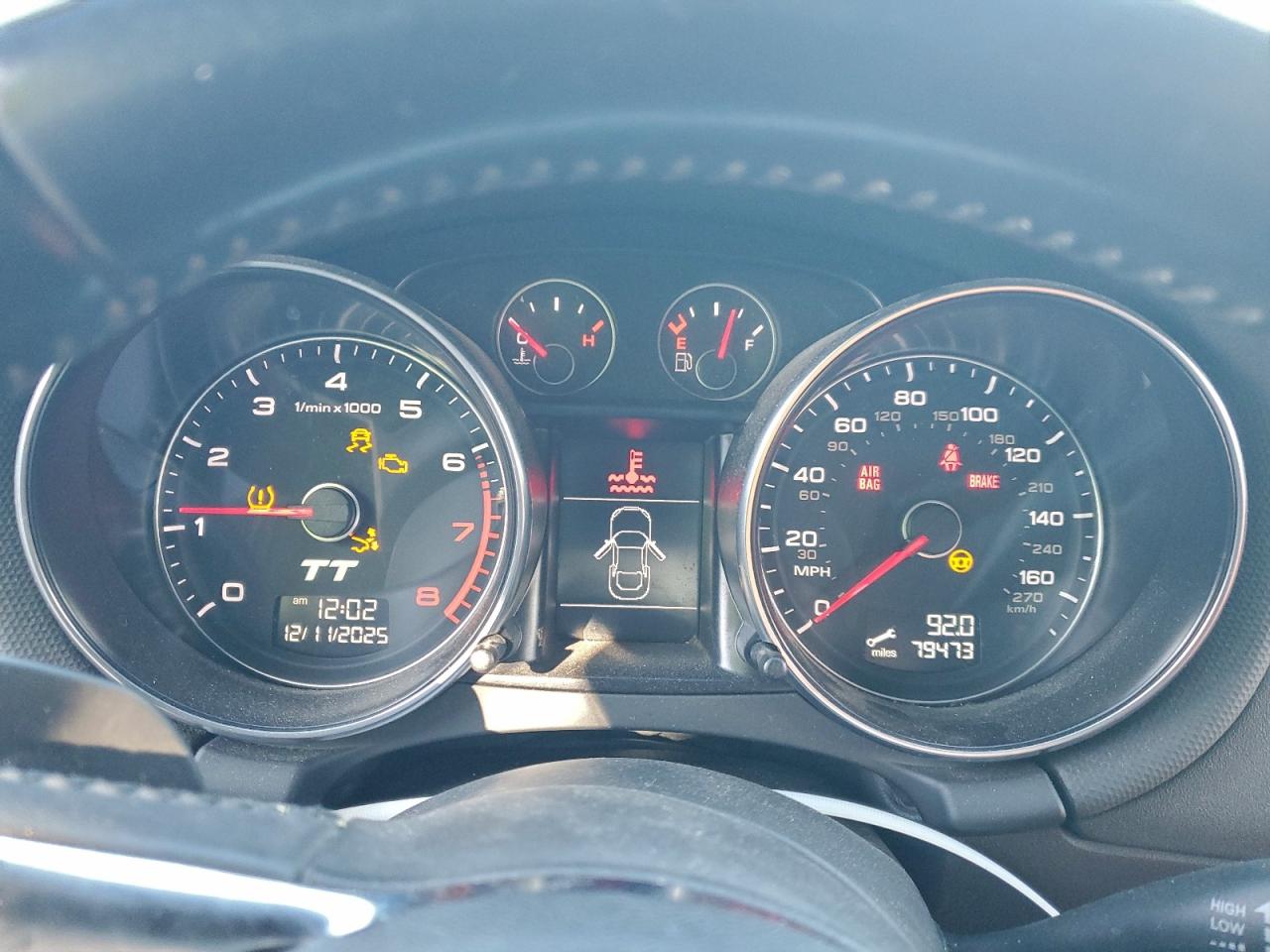 2013 AUDI Tt VIN TRUBFAFK0D1015982 photo 9