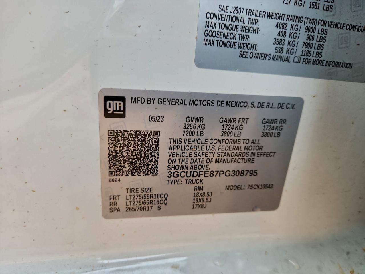 2023 Chevrolet All models VIN 3GCUDFE87PG308795 photo 12