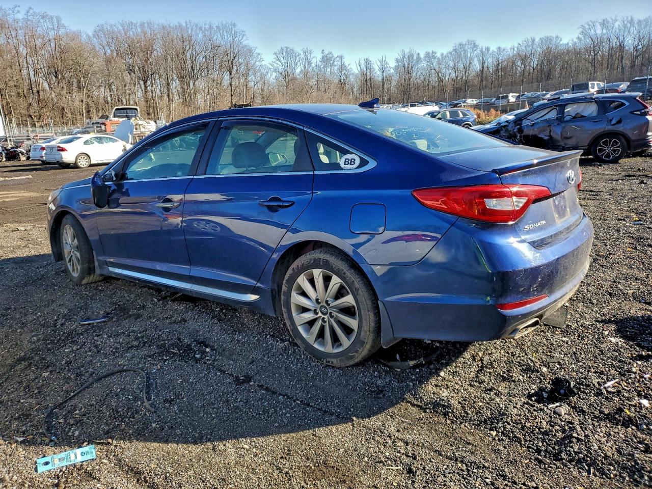 2015 HYUNDAI Sonata VIN 5NPE34AFXFH031887 photo 2