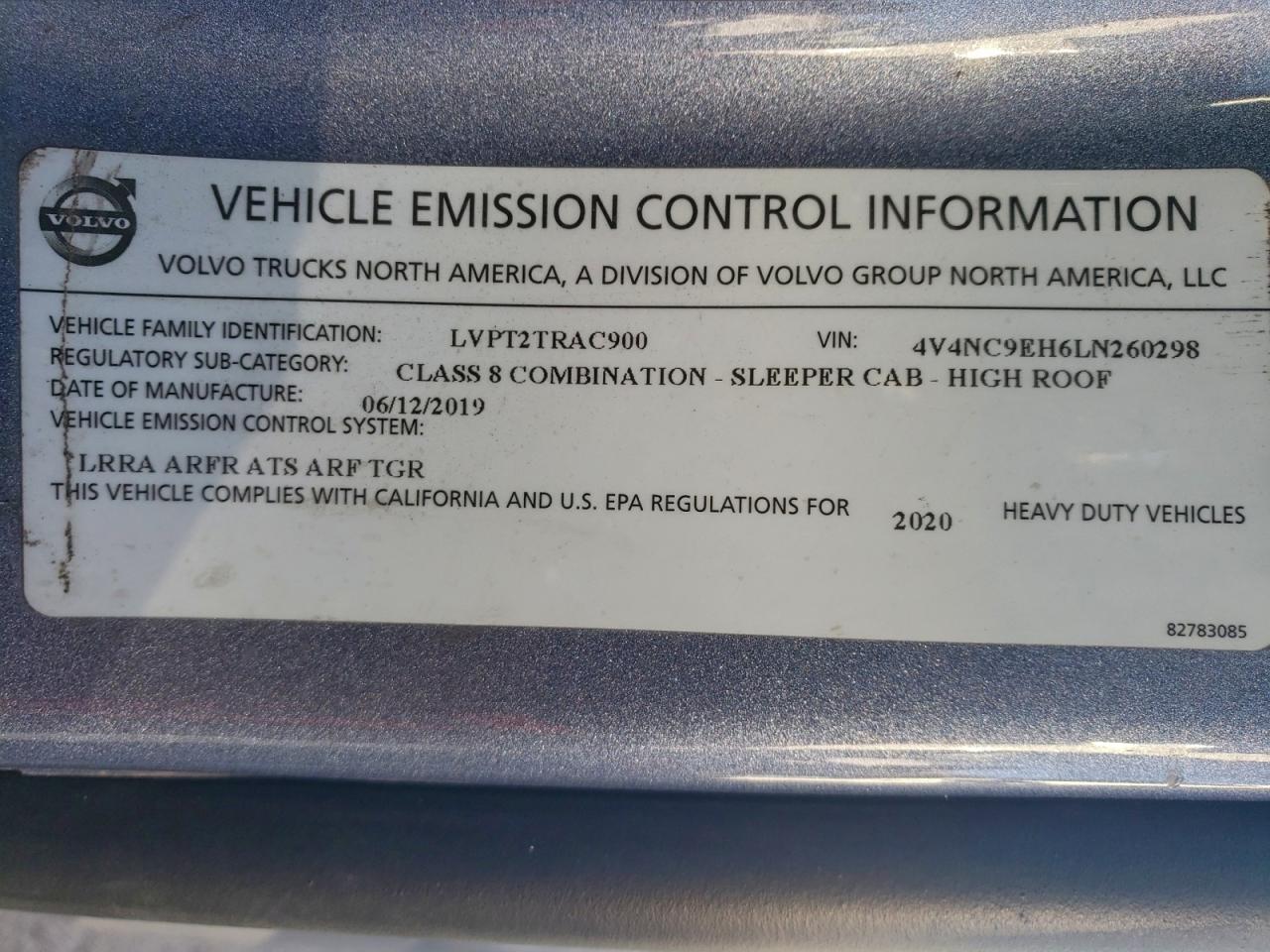 2020 Volvo All models VIN 4V4NC9EH6LN260298 photo 10