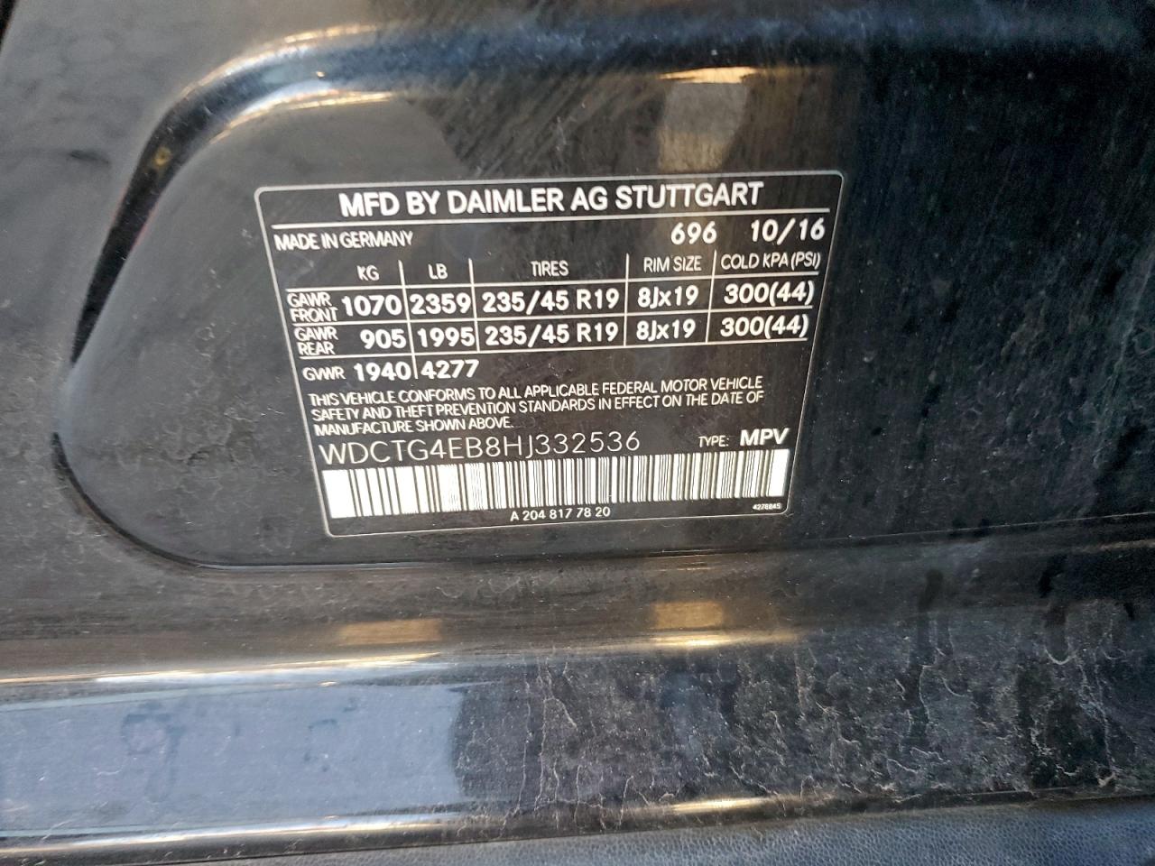 2017 Mercedes-Benz Gla-class VIN WDCTG4EB8HJ332536 photo 12