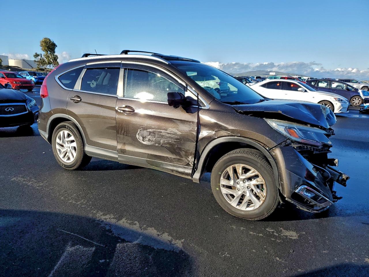 2015 Honda Crv VIN 2HKRM3H77FH502224 photo 4