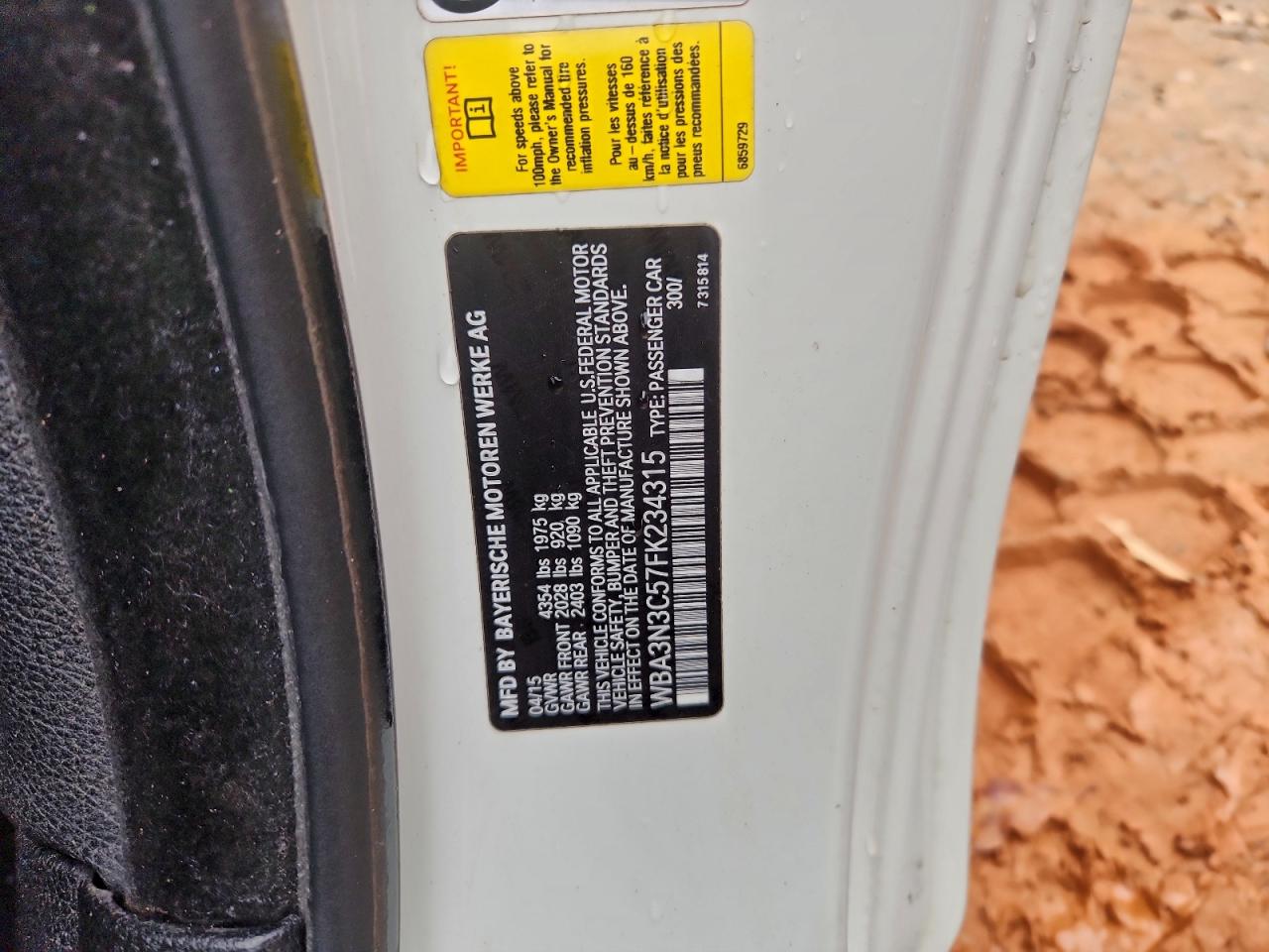 2015 BMW 4 series VIN WBA3N3C57FK234315 photo 12