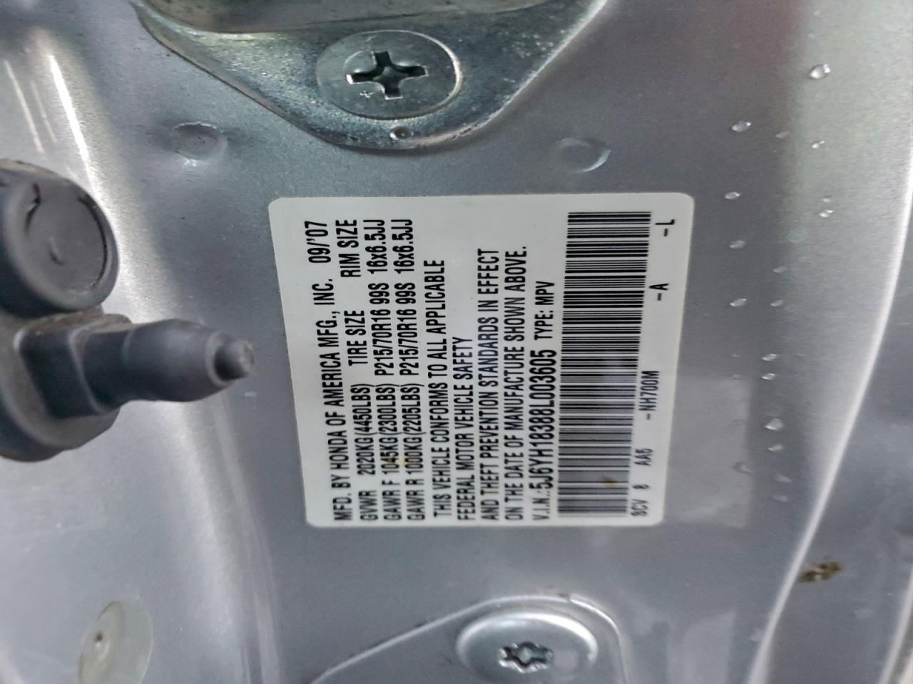 2008 Honda Element VIN 5J6YH18388L003605 photo 12