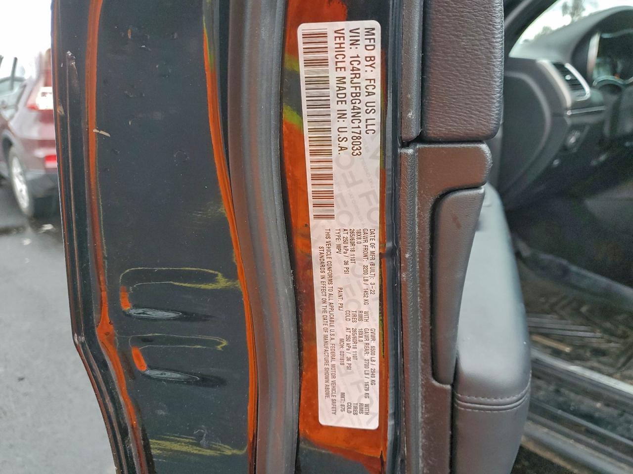 2022 Jeep Grand cher VIN 1C4RJFBG4NC178033 photo 12