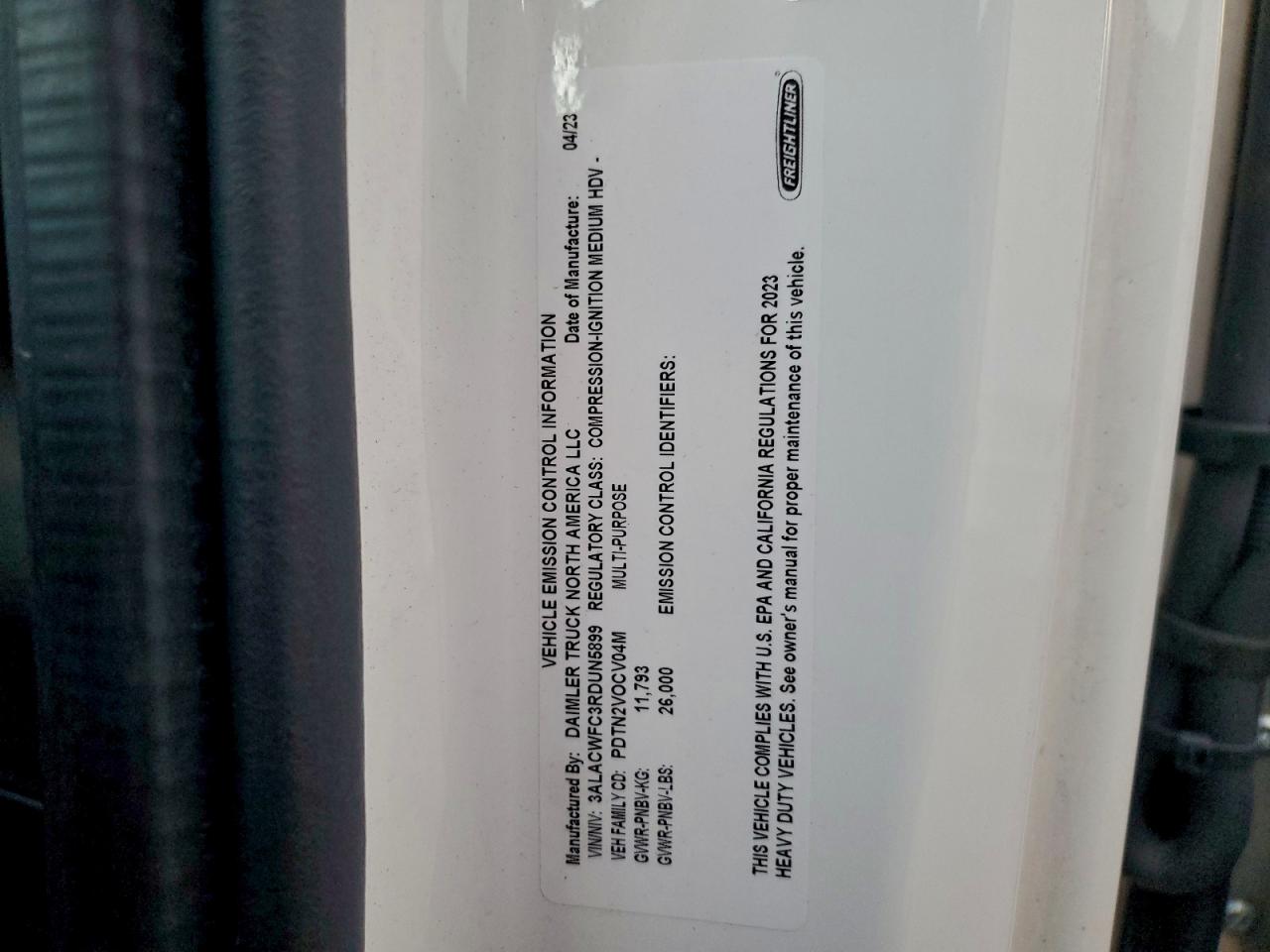 2024 FREIGHTLINER All other VIN 3ALACWFC3RDUN5899 photo 10