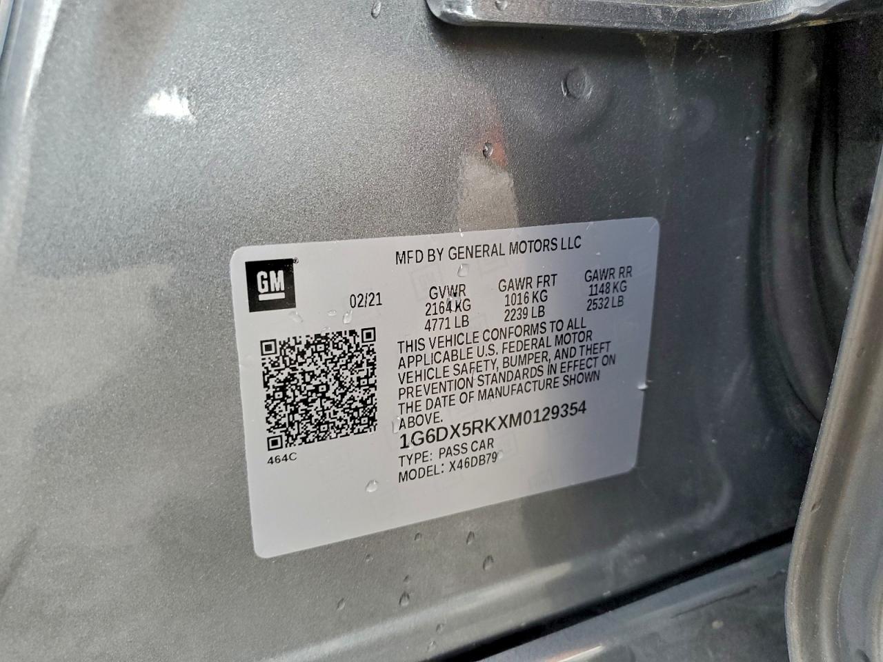 2021 Cadillac Ct5 VIN 1G6DX5RKXM0129354 photo 12