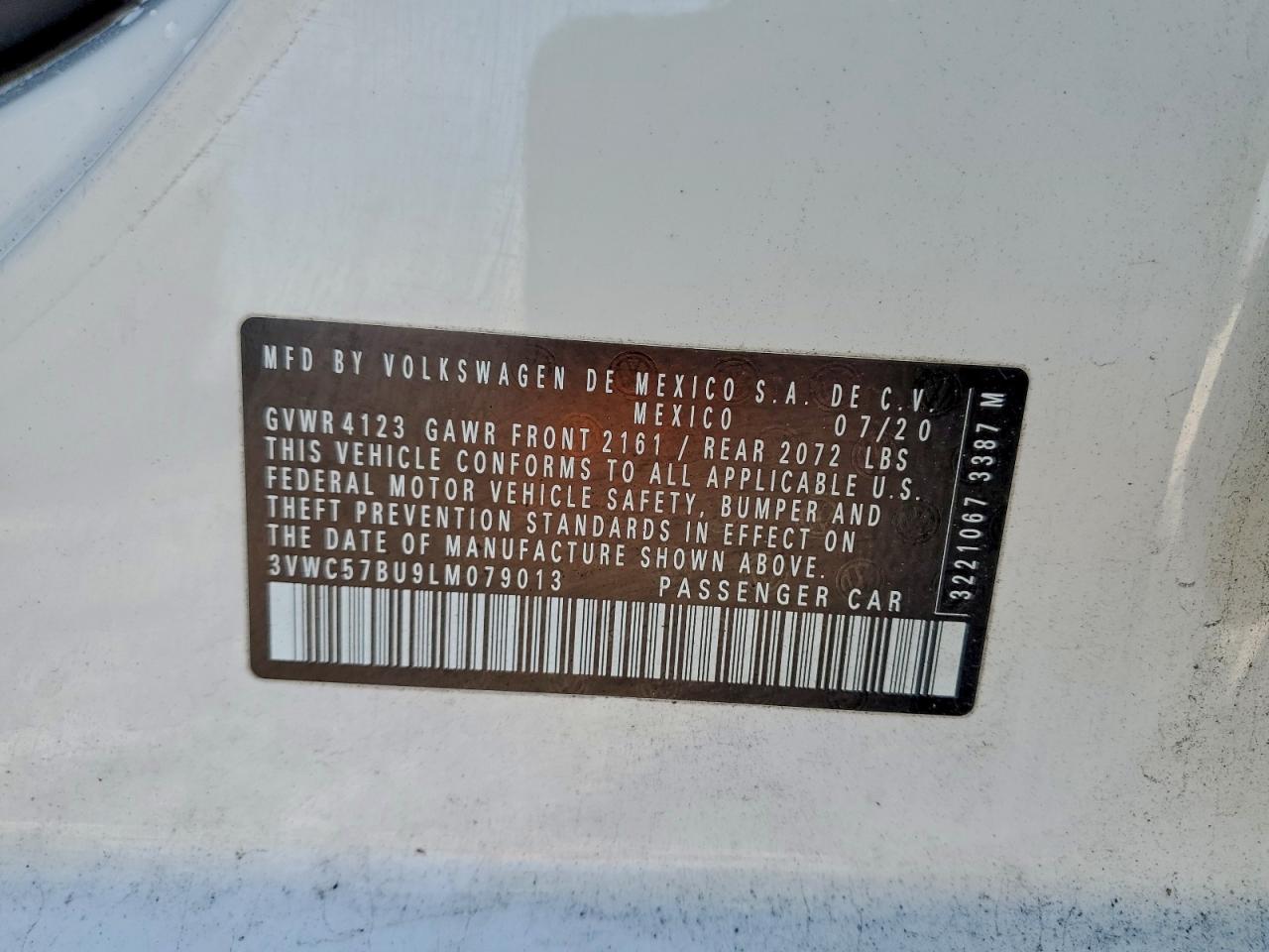 2020 Volkswagen Jetta VIN 3VWC57BU9LM079013 photo 12