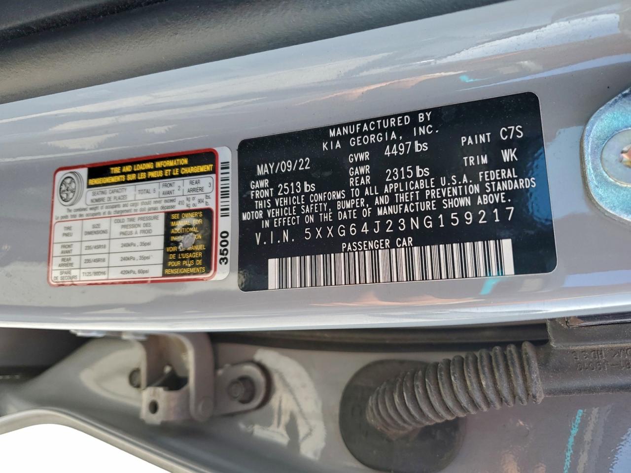 2022 Kia K5 gt line VIN 5XXG64J23NG159217 photo 12