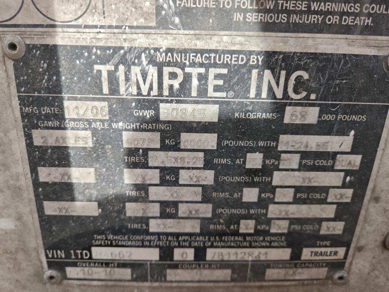 2007 TIMPTE All models VIN 1TDH466207B112881 photo 10
