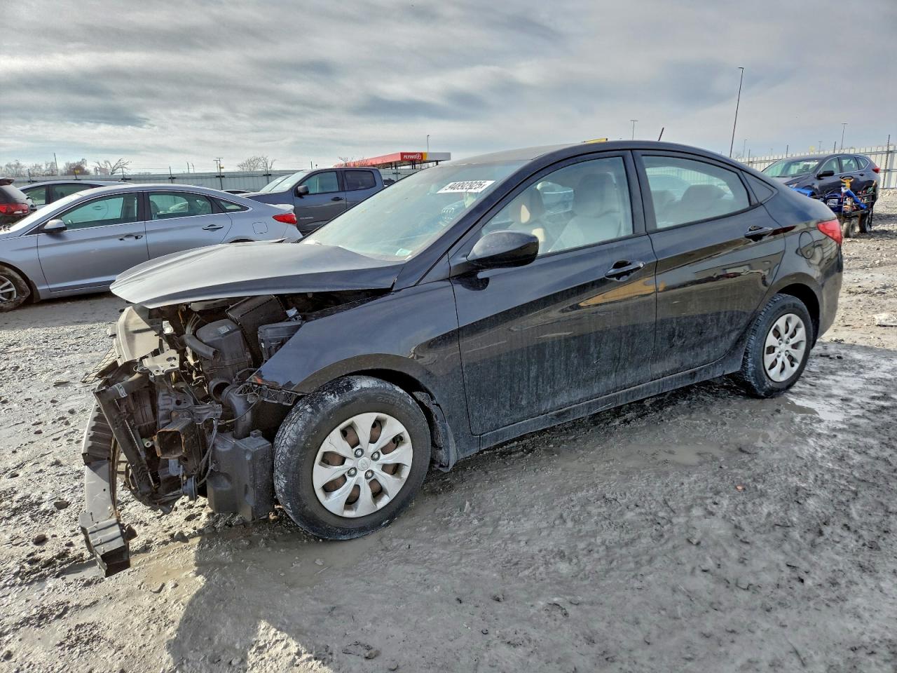 2015 Hyundai Accent VIN KMHCT4AEXFU925422 photo 1